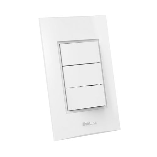 Conjunto Interruptor 3 Teclas Simples Beleze Enerbras