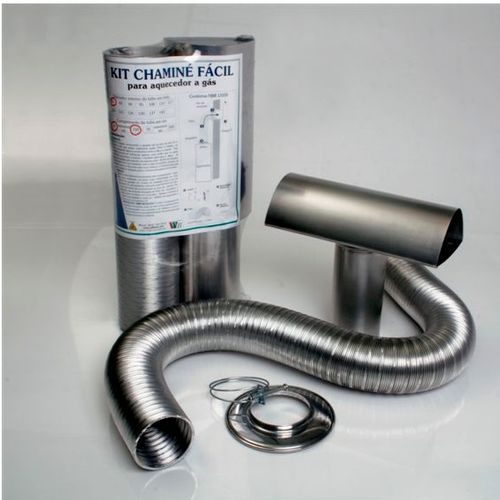 Kit Chaminé Fácil 76X370Mm Para Aquecedor De Passagem