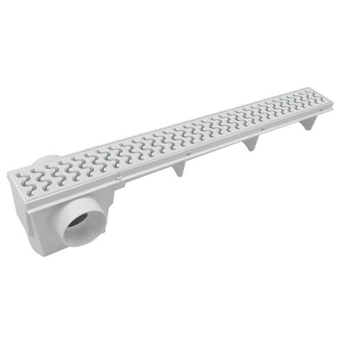 Ralo Linear com Sifonagem 50Cm Grelha Branca Amanco