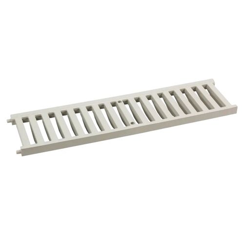 Grelha de Piso Cinza 13x50cm Reforçada 3 Toneladas First Plast