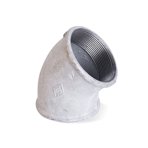Cotovelo de Ferro Galvanizado 45° 1/2" Segurimax