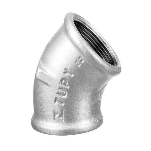 Cotovelo de Ferro Galvanizado 45° 2. 1/2" Tupy
