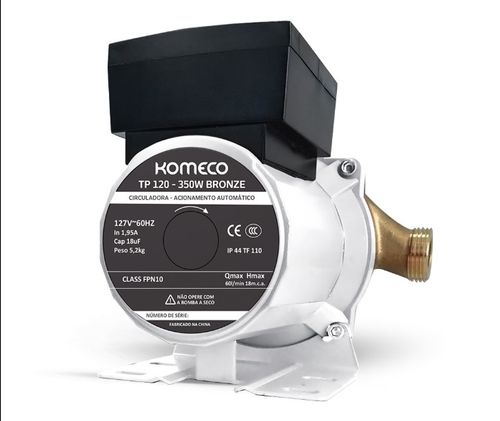 MiniBomba Circuladora em Bronze Tp120 G1 220V Komeco