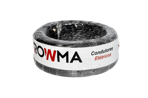 Cabo Flexível 1,5mm 100 Metros Preto Rowma