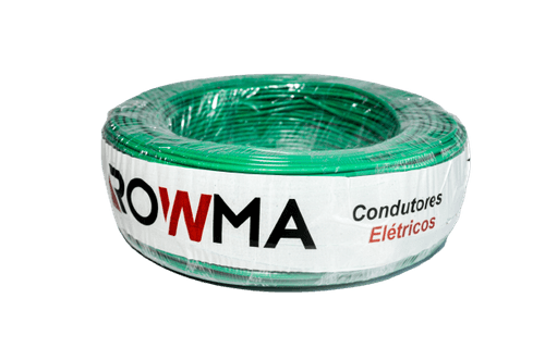 Cabo Flexível 4mm 100 Metros Verde Rowma