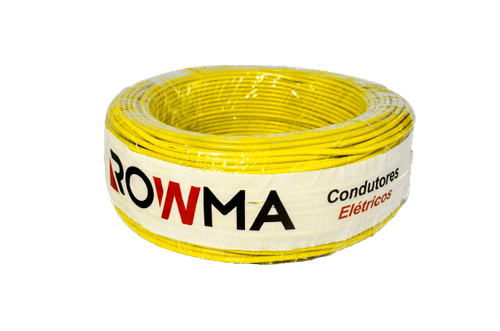 Cabo Flexível 10mm 100 Metros Amarelo Rowma