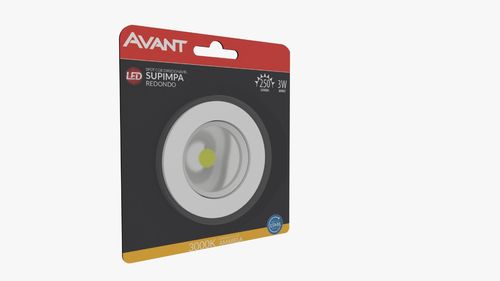Spot Led Supimpa Redonda 3W 6500K Bivolt Avant