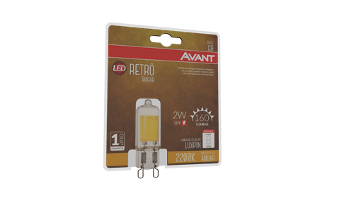 Lâmpada Led Retro G9 2W 127V Luxpin Avant