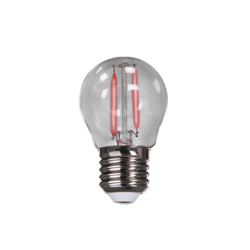 Lâmpada Led Bolinha Filamento 2W Vermelho E27 IP20 Bivolt Avant