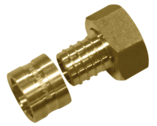 Conector para Água Fixo Fêmea Metálico 16x1/2 PEX Amanco