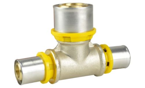 Te Pex Para Gás Redução 26x20x20mm Metálica Amanco