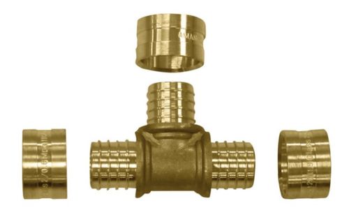Te Pex Água 20mm Metálico Amanco