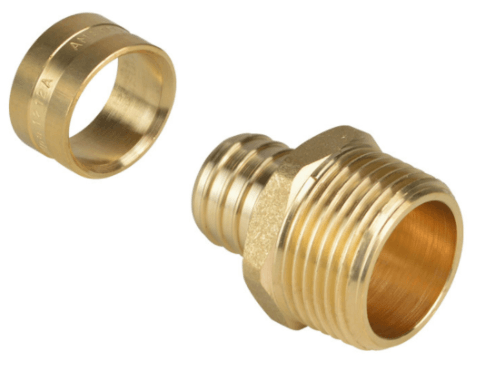 Conector Macho para Água 25x1" Metálico PEX Amanco