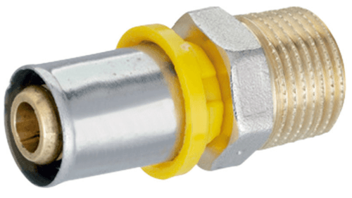 Conector Fixo Macho para Gás 16x1/2 PEX Amanco