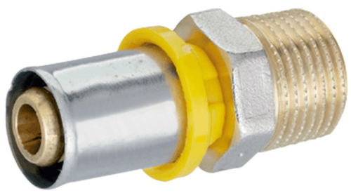 Conector Fixo Macho para Gás 20x1/2 PEX Amanco