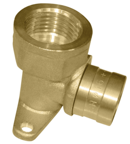Joelho Base Fixa para Água 90° 16x1/2 PEX Amanco