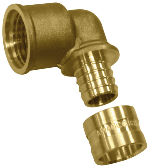 Joelho Fêmea Terminal para Água 90° 16x1/2 PEX Amanco