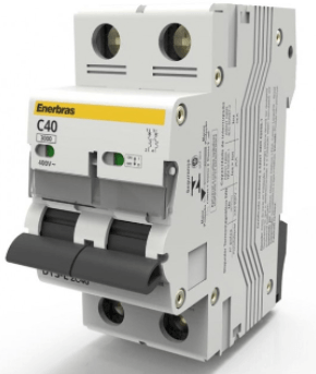Disjuntor Bipolar 40A DIN 32KA Enerbras