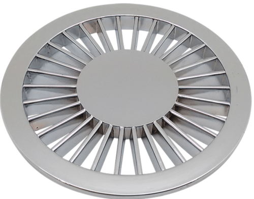 Grelha Redonda Radial Cromada DN150 Amanco