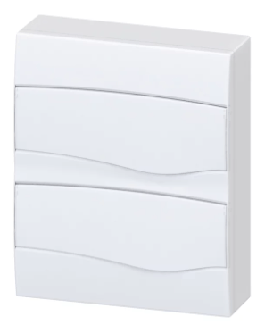 Quadro Disjuntor Sobrepor 24/16 Pvc Tampa Branca Brum