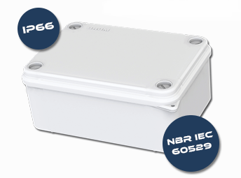 Caixa de Passagem Sobrepor 24x19cm IP66 Brum