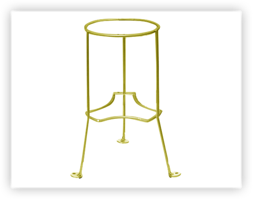 Suporte para Extintor Tripe para P8 / P12 Dourado BRAVUS