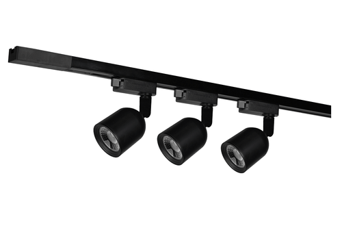 Kit Trilho Elegance Preto 3x7w Led 6500k Avant