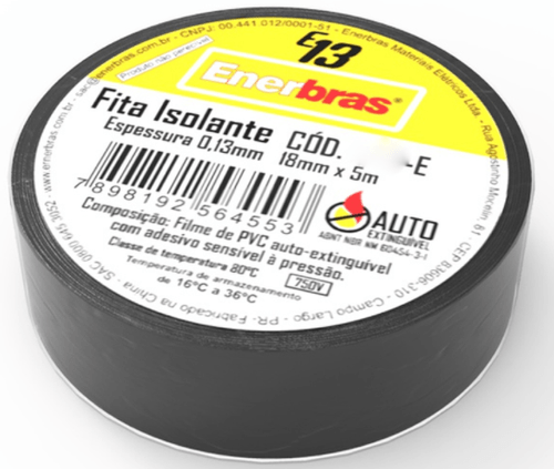 Fita Isolante 10 Metros 18mm Enerbras