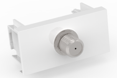 Módulo 1 Tomada Coaxial Antena TV Beleze Enerbras