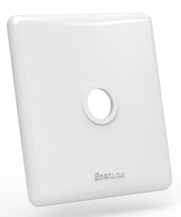 Placa Sistema X Saída de Fio Branca Enerbras