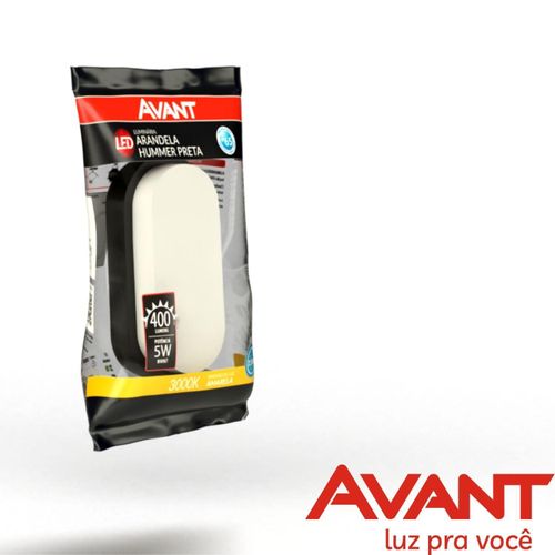 Arandela Led Hummer Evo Preta 3000K IP65 5W Bivolt Avant