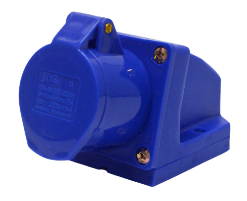 Tomada Industrial 9H 16A 3P+T 220V Azul MGI 114-9 JNG
