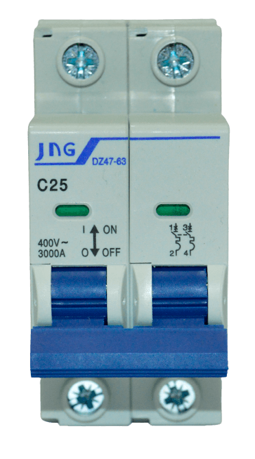 Disjuntor Bipolar 25A DIN 3KA JNG