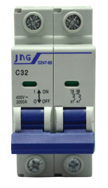 Disjuntor Bipolar 32A DIN 3KA JNG