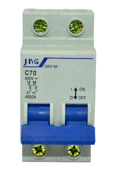 Disjuntor Bipolar 70A DIN 3KA JNG