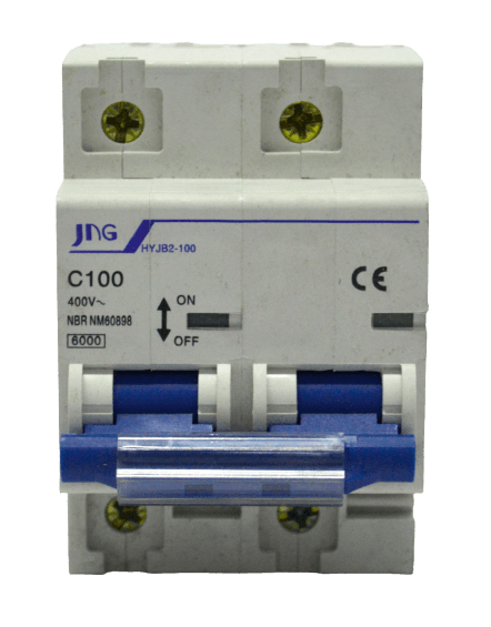 Disjuntor Bipolar 100A DIN 3kA JNG