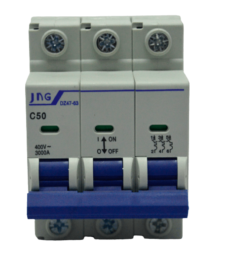 Disjuntor Tripolar 50A DIN 3kA JNG