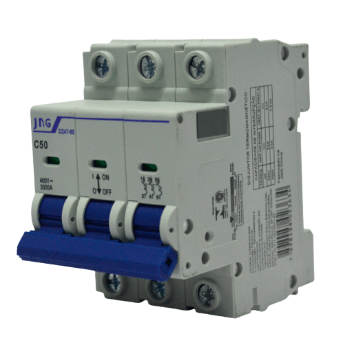 Disjuntor Tripolar 50A DIN 3kA JNG