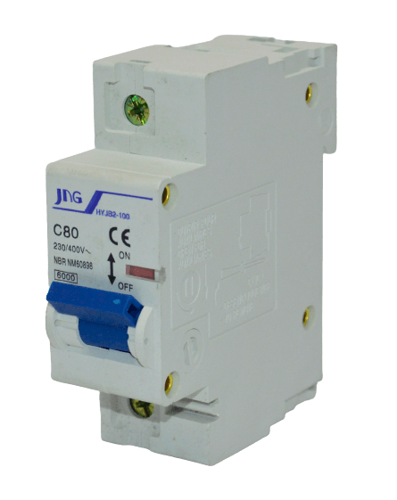 Disjuntor Monopolar 80A DIN Curva C 230V 6KA JNG