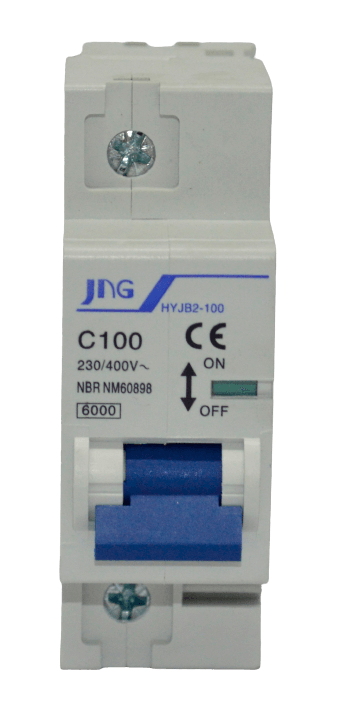 Disjuntor Monopolar 100A DIN Curva C 230V 6kA JNG