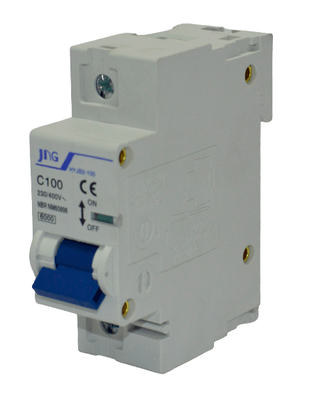 Disjuntor Monopolar 100A DIN Curva C 230V 6kA JNG