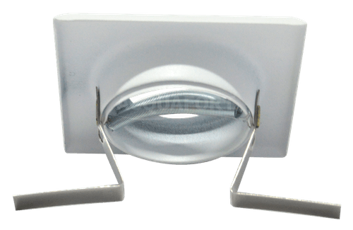 Spot Embutir Quadrado Mini Dicroica MV GU10 Branco Fosco Face Reta Bonin