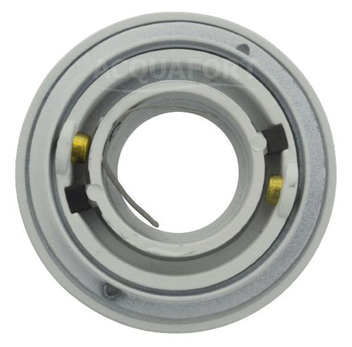 Spot Embutir Redondo Dicroica MV 35W GU10 Branco Fosco Face Reta Metal Técnica