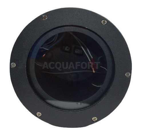 Spot Embutir Redondo Solo AR111 50W IP65 Preto Metal Técnica