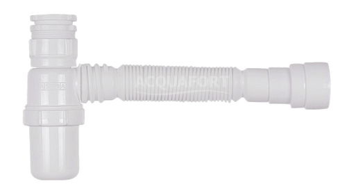 Sifão Copo Universal Corrugado Branco Astra