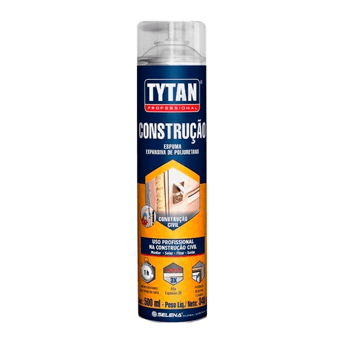Espuma Expansiva de Poliuretano Construção 340g 500ml Tytan