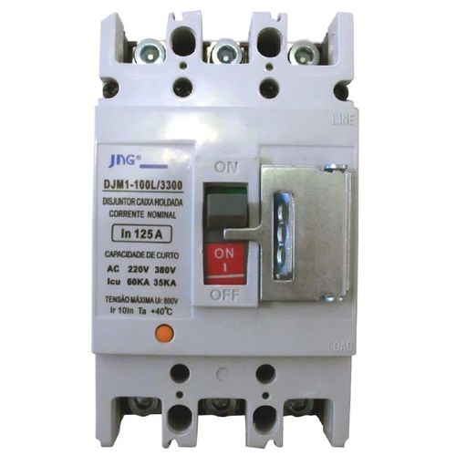 Disjuntor Caixa Moldada Tripolar 100A 40KA JNG