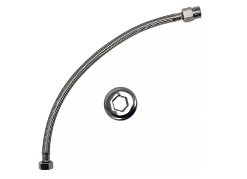 Engate Flexível para Água Inox 1/2x40cm Blukit