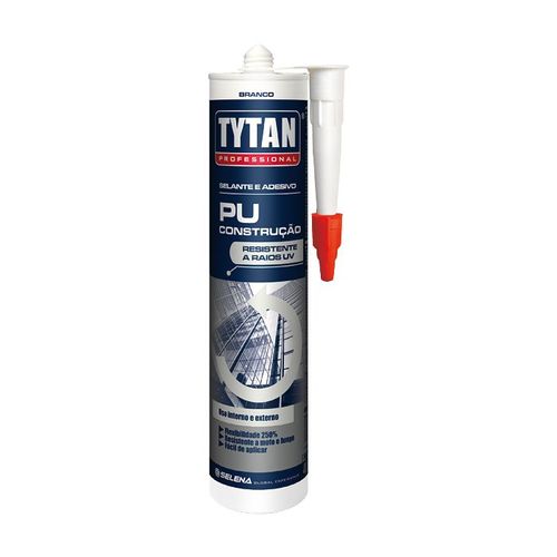 Silicone Selante PU Construção Branco 400g Profissional Tytan