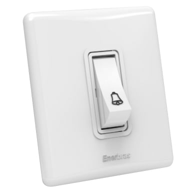 Conjunto Sistema X Pulsador Campainha 1 Tecla Enerbras